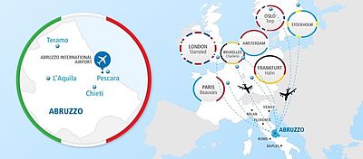 Map of Abruzzo/Pescara airport area